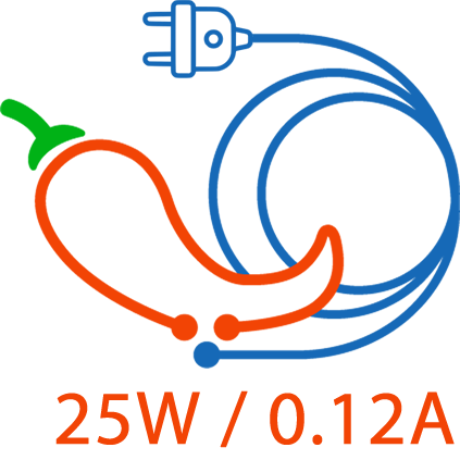 Servicio de Energía Adicional de: 25W / 0.12A