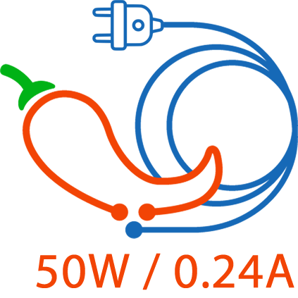Servicio de Energía Adicional de: 50W / 0.24A
