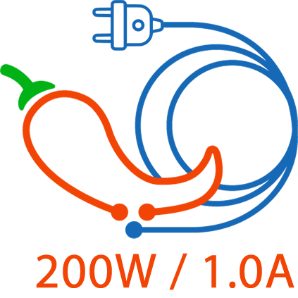 Servicio de Energía Adicional de: 200W / 1.0A